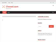 Tablet Screenshot of chexed.com